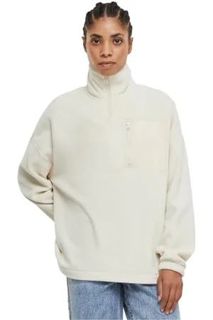 Urban classics Damen TB6086-Ladies Polar Fleece Troyer Sweatshirt, , XXL
