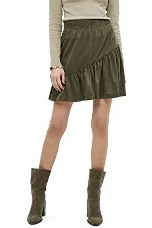 DESIRES Damen Jalena Kurzer Rock Grün S