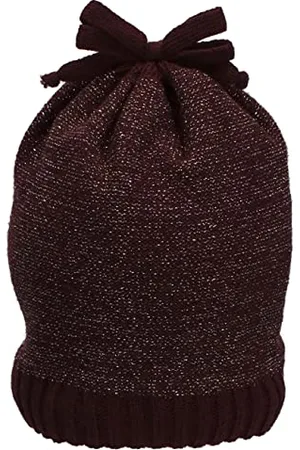 Sterntaler Baby Mädchen Strickmütze Baby Strickmütze Glitzereffekt Mütze - Baby Strickmütze, Mütze Baby - mit Glitzer und Schleife - pink, 55