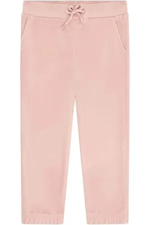 Steiff Jogginghose EU Größe 110 , Mädchen Nicky Velour Hose, Kleinkinder Sweatpants aus Baumwolle, Jogging Hose für Kinder, Bequeme und weiche Trainingshose, waschmaschinenfest
