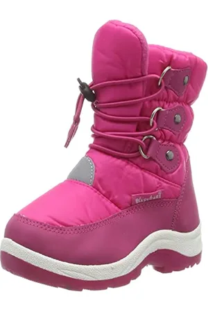 Playshoes Winter-Bootie zum Schnüren, Unisex-Kinder Schneestiefel, Pink (Pink 18), 20/21 EU (4 Child UK)