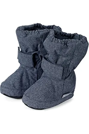 Sterntaler Jungen Baby Stiefel mit Klettverschluss, Blau (Blau Melange 306), 19/20 EU