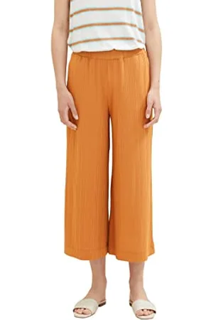 TOM TAILOR Damen 1036682 Basic Culotte Hose, 31650-Terracotta Brown, 42 / 26L