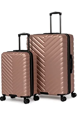 Kenneth Cole Kenneth Cole Damen Madison Quadratisches Hardside Chevron Erweiterbares Gepäck, , 2-Piece Set (20" & 28"), Madison Square Gepäckstück mit Zickzackmuster, erweiterbar