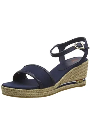 U.S. Polo Assn. Damen Lillian Rope Slingback Sandalen, Blau (Dk Bl 002), 40 EU