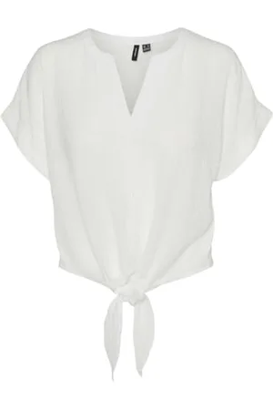 VERO MODA VMGABBI SS TIE TOP WVN GA