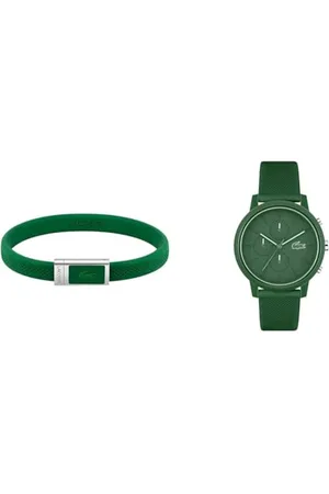 Lacoste Chronograph Quarz Uhr für Herren mit Grünes Silikonarmband - 2011245 Silikonarmband für Herren Kollektion 12.12-2040116