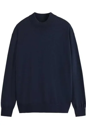 Scotch&Soda Herren Pullover Sweater Core - Dropped Shoulder Mock Neck Pullover, ,L