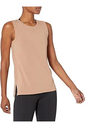 Amazon Damen Yoga-Tanktop aus weicher Baumwolle in lockerer Passform (in Übergröße erhältlich) (zuvor Core 10), , XS