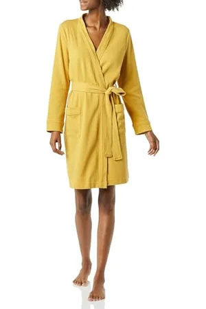 Amazon Damen Leichter Waffel-Bademantel, Mittellang (Erhältlich In Übergröße), , XXL