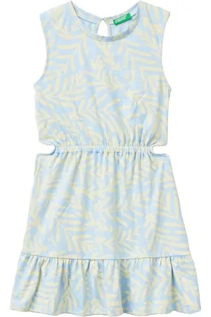 Benetton Mädchen und Jungen Vestito 3m39cv00r Kleid, , 150 cm