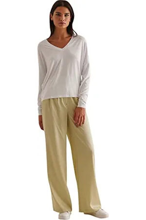 NA-KD Damen Wide Leg Satin Pants Hose, Chinois , 42 EU