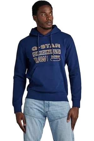 G-Star RAW Herren Distressed Originals Hooded Sweatshirt, , S