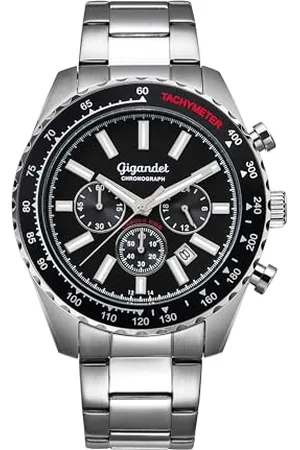 Gigandet Herren Analog Japanisches Quarzwerk Uhr mit Edelstahl Armband 14VNAG28NE/001