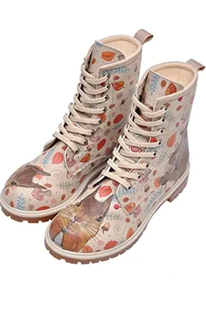 Dogo Schuhe Vegane Damen Boots Stiefeletten - Squirrel 36