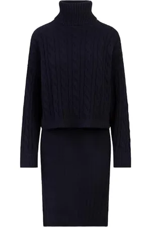 Apart APART Strick-Set aus einem ärmllosen Kleid und einem Pullover, , 42