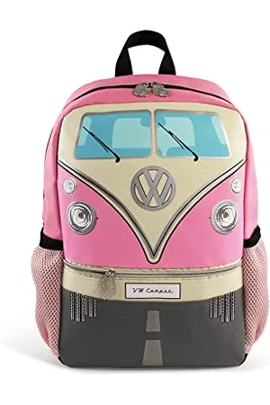 Brisa VW Collection - Volkswagen Kleiner Wander-Rucksack-Tages-Uni-Rucksack im T1 Bulli Bus Design (15l/Klein/Bus Front/ )