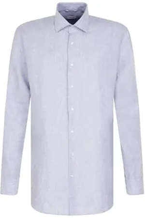 Seidensticker Herren Regular Fit Langarm Hemd, , 42 EU