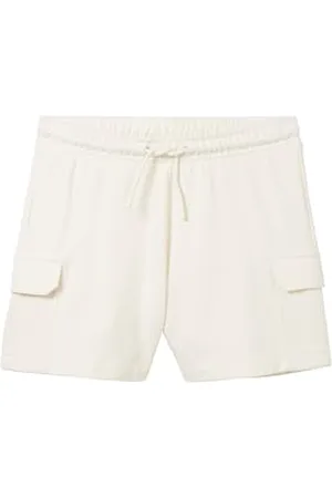 TOM TAILOR Mädchen Kinder Basic Cargo Sweatshorts , Gardenia White, 128