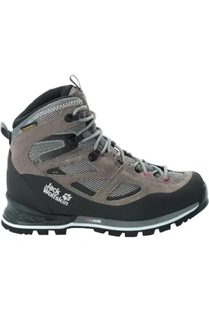 Jack Wolfskin Damen Force Crest Texapore Mid W, Tarmac Grey / Pink, 35.5 EU