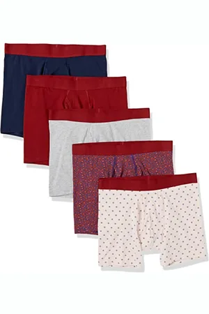 Amazon Herren Boxerslip Unterwäsche aus Baumwolljersey (erhältlich in Übergrößen), 5er-Pack, , XL