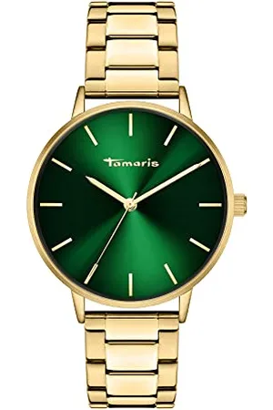 Tamaris Damen analog Quarz Uhr mit Edelstahl Armband TT-0115-MQ