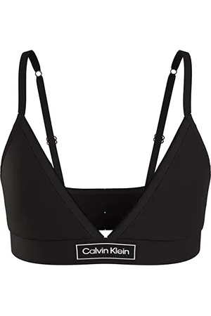 Calvin Klein Mädchen Triangle Heritage G80G800577 Triangel-BHS, Durchsichtig, , 8-10 Jahre