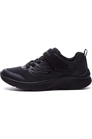 Skechers MICROSPEC TEXLOR Sneakers, Black Textile & Trim, 28 EU