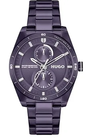 HUGO BOSS Multi Zifferblatt Quarz Uhr für Damen Kollektion #Fast for HER mit Lilas Edelstahlarmband - 1540170