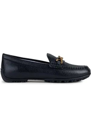 Geox Damen D KOSMOPOLIS + Grip Moccasin, Black, 37 EU