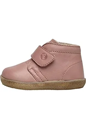 Falcotto Conte VL-Schuh aus gebürstetem Nappaleder mit Klettverschluss-Altrosa 20