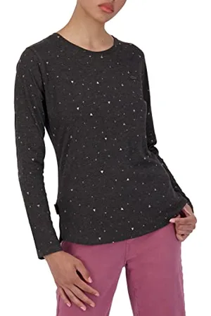 alife kickin ALIFE and Kickin LeaAK B Longsleeve – Damen Longsleeve – Bequemes Langarmshirt für Frühling & Herbst – Weich & Atmungsaktiv – Perfekt für Übergangszeiten M