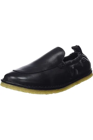 Cashott Damen CASDORA Elastic Leather Loafer, Black, 40 EU