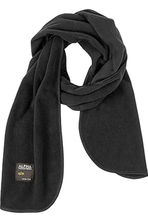 Alpha Industries Label Fleece Schal, Black, Einheitsgröße