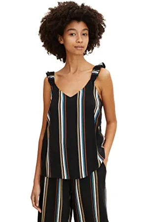 TOM TAILOR Damen Top mit Rüschen 1031749, , S