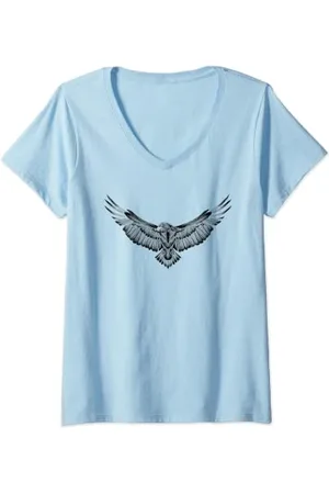 Adler Damen T-Shirt mit V-Ausschnitt