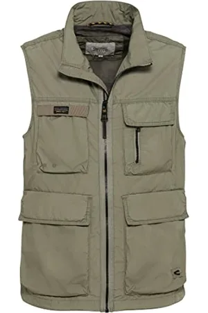 Camel Active Herren Multipocket Weste mit Stehkragen menswear-58