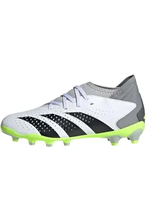 adidas Predator Accuracy.3 Multi-Ground Boots Fußballschuhe, Cloud White/Core Black/Lucid Lemon, 29 EU