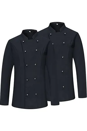 MISEMIYA Damen Forfait 2 Unités-Veste De Chef Femme Paket 2 Einheiten Kochjacke KZ-2-848, , 3XL (2er Pack)