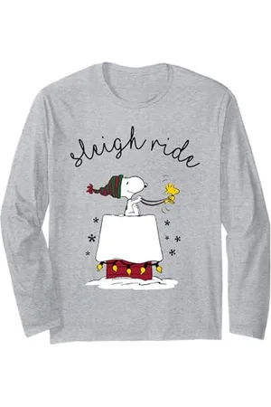 Peanuts Snoopy Schlittenfahrt Weihnachten Langarmshirt