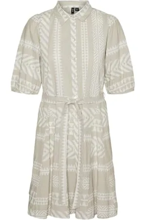 VERO MODA Damen Vmdicthe 2/4 Short Volume Dress WVN Ga Keid, , L