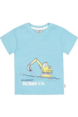 Salt & Pepper Baby-Jungen Bagger Druck aus Organic Cotton T-Shirt, , 56