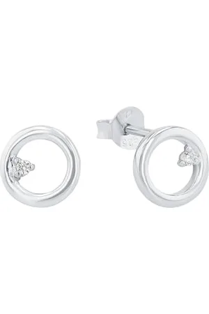 Amor Ohrstecker 925 Sterling Damen Ohrschmuck, mit Zirkonia synth., 0,8 cm, , Kommt in Schmuck Geschenk Box, 2026260