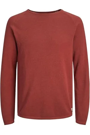 JACK & JONES Male Strickpullover Einfarbig Strickpullover