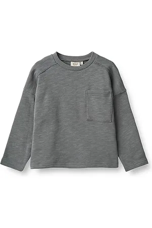 WHEAT Sweatshirt Pullover Curt Junior Größen Jungen 100% Bio-Baumwolle Öko Tex Standard