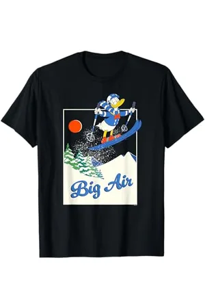 Disney Donald Duck Winter Sports Skiing Retro Ski Big Air T-Shirt