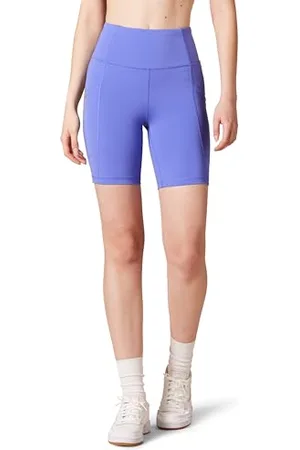 Amazon Damen 18 cm Active Sculpt Radlerhose mit hohem Bund und Taschen, , M