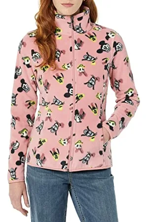 Amazon Disney | Marvel | Star Wars | Princess Damen Polarfleece-Jacke mit durchgehendem Reißverschluss und Stehkragen, , S