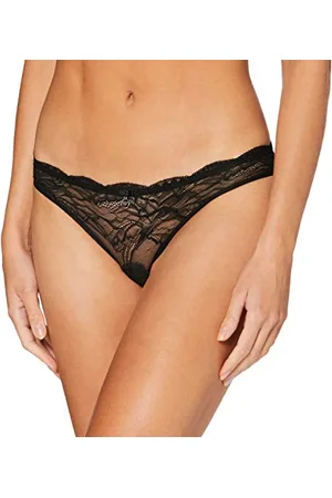 Emporio Armani Damen Brief Virtual Lace Unterwäsche, Black, XS
