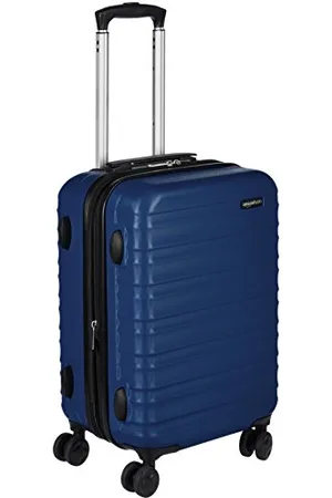 AmazonBasics Handgepäck Koffer, ABS-Hartschale, Erweiterbarer Trolley Handgepäck mit 4 Drehbaren Rädern, 55 cm